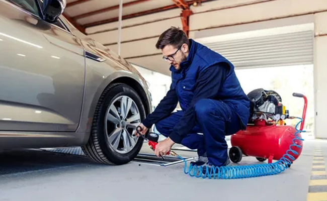 Aplicação de compressor de ar na área automobilística